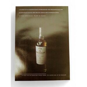 2004 Macallan‎ Fine Oak 15 Print Ad Whiskey Bottle Crossed Out Quote Vegas Blew